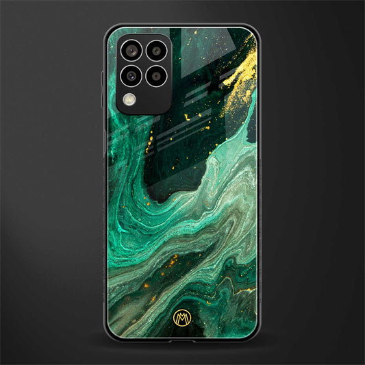 emerald pool back phone cover | glass case for samsung galaxy m33 5g