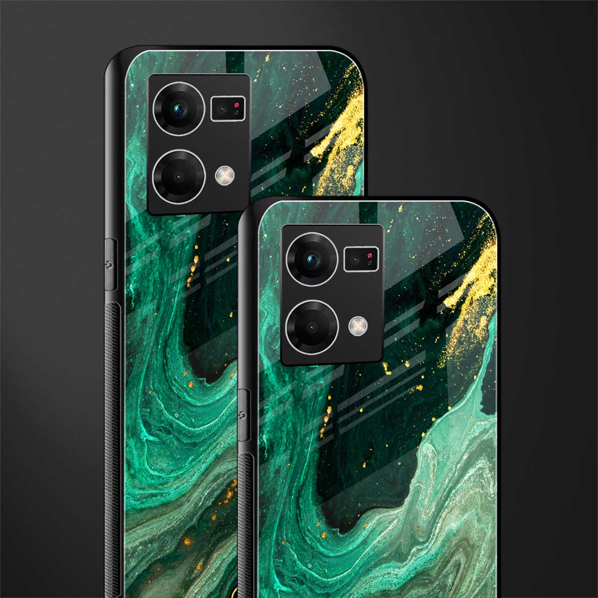 emerald pool back phone cover | glass case for oppo f21 pro 4g