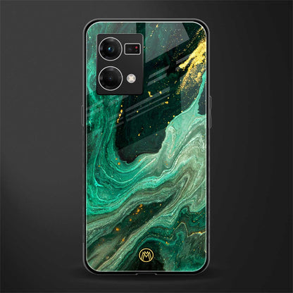 emerald pool back phone cover | glass case for oppo f21 pro 4g