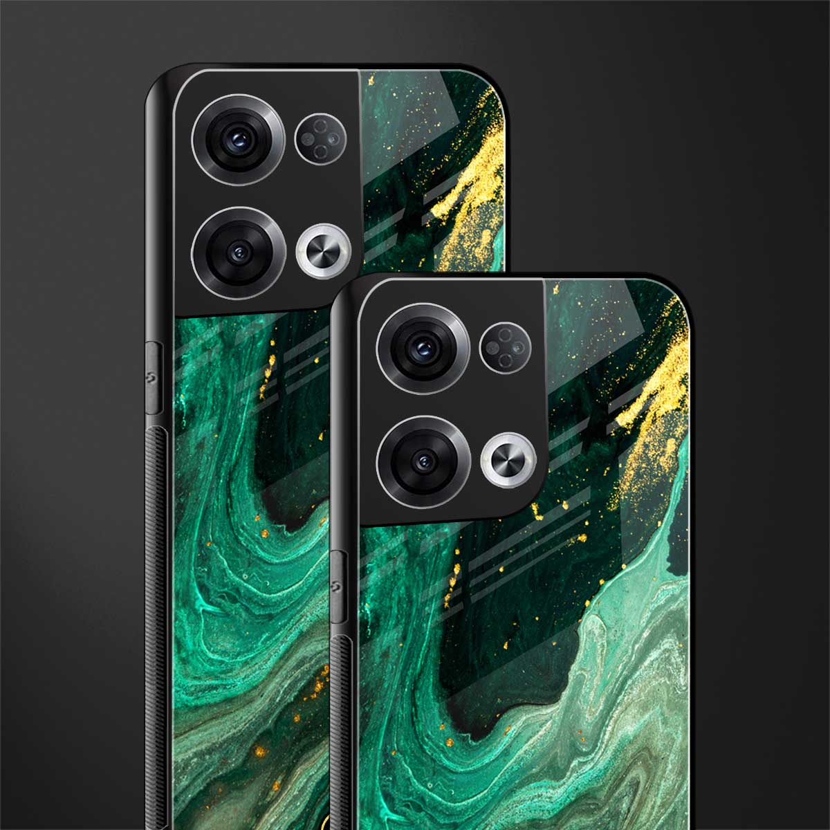 emerald pool back phone cover | glass case for oppo reno 8 pro