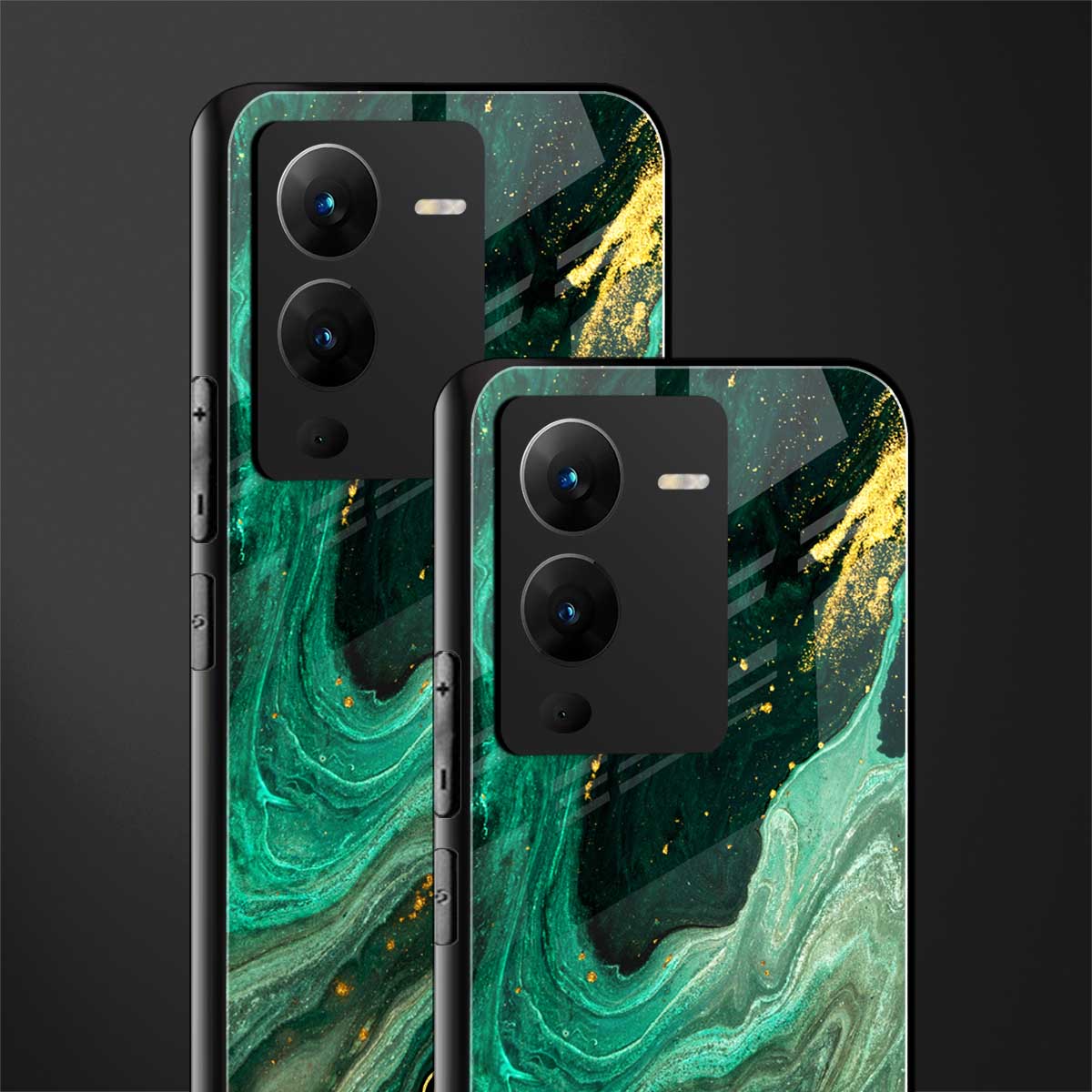 emerald pool back phone cover | glass case for vivo v25 pro 5g
