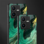 emerald pool back phone cover | glass case for vivo y22