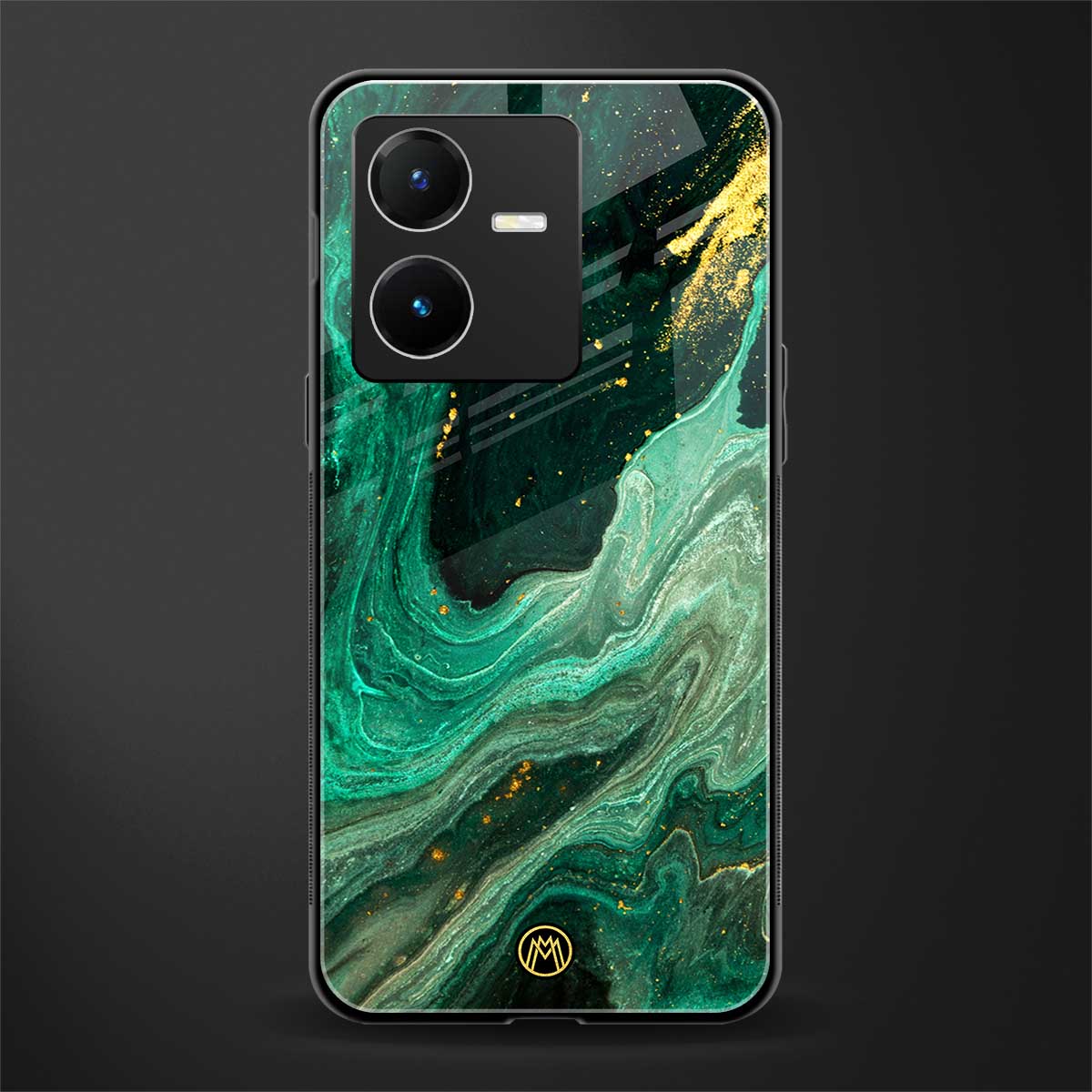 emerald pool back phone cover | glass case for vivo y22