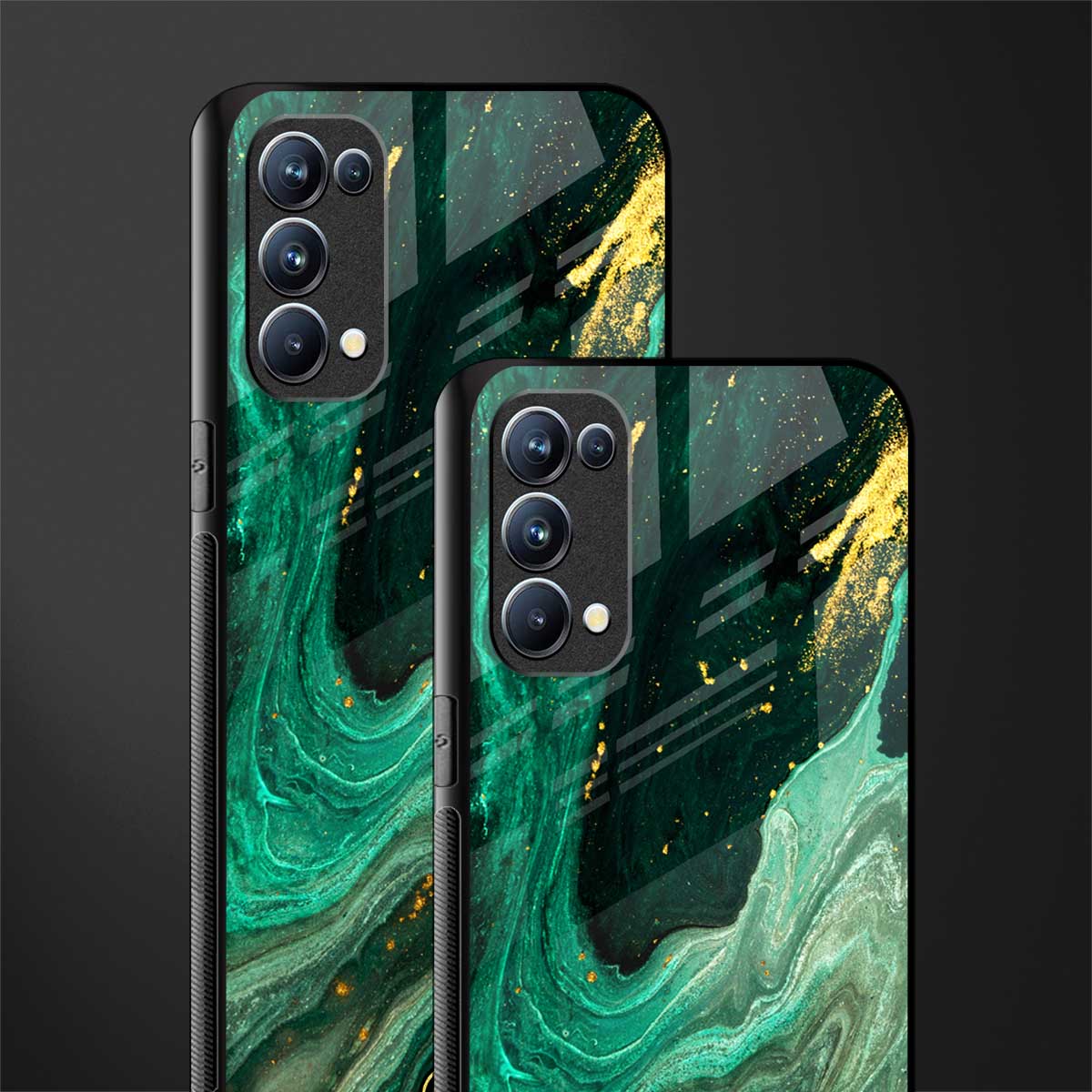 emerald pool back phone cover | glass case for oppo reno 5