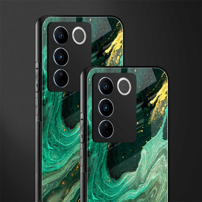 emerald pool back phone cover | glass case for vivo v27 pro 5g