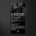 error glass case for realme narzo 10a image