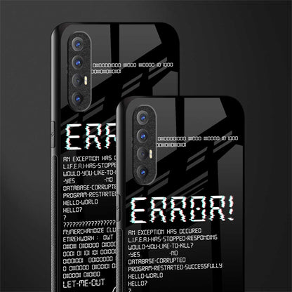 error glass case for oppo reno 3 pro image-2