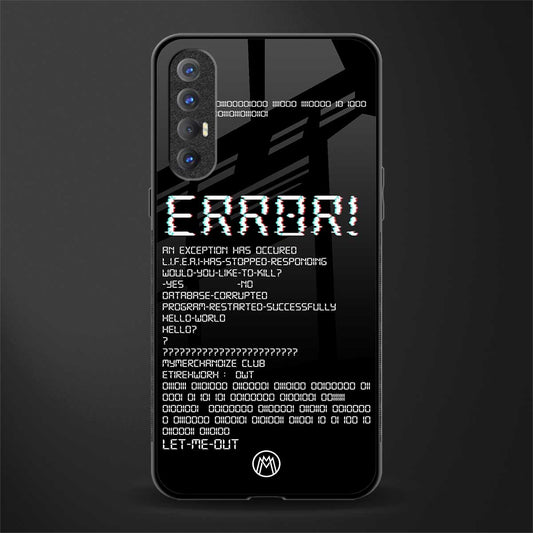 error glass case for oppo reno 3 pro image