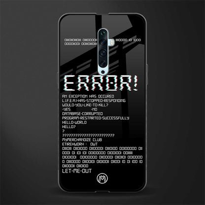 error glass case for oppo reno 2f image