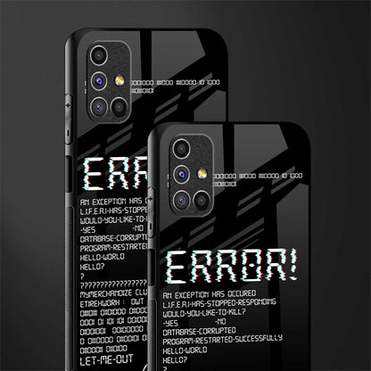 error glass case for samsung galaxy m51 image-2