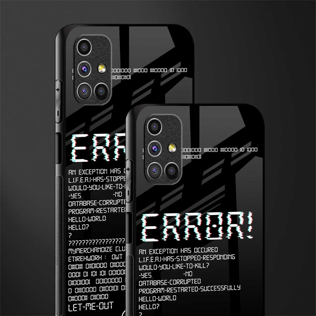 error glass case for samsung galaxy m31s image-2