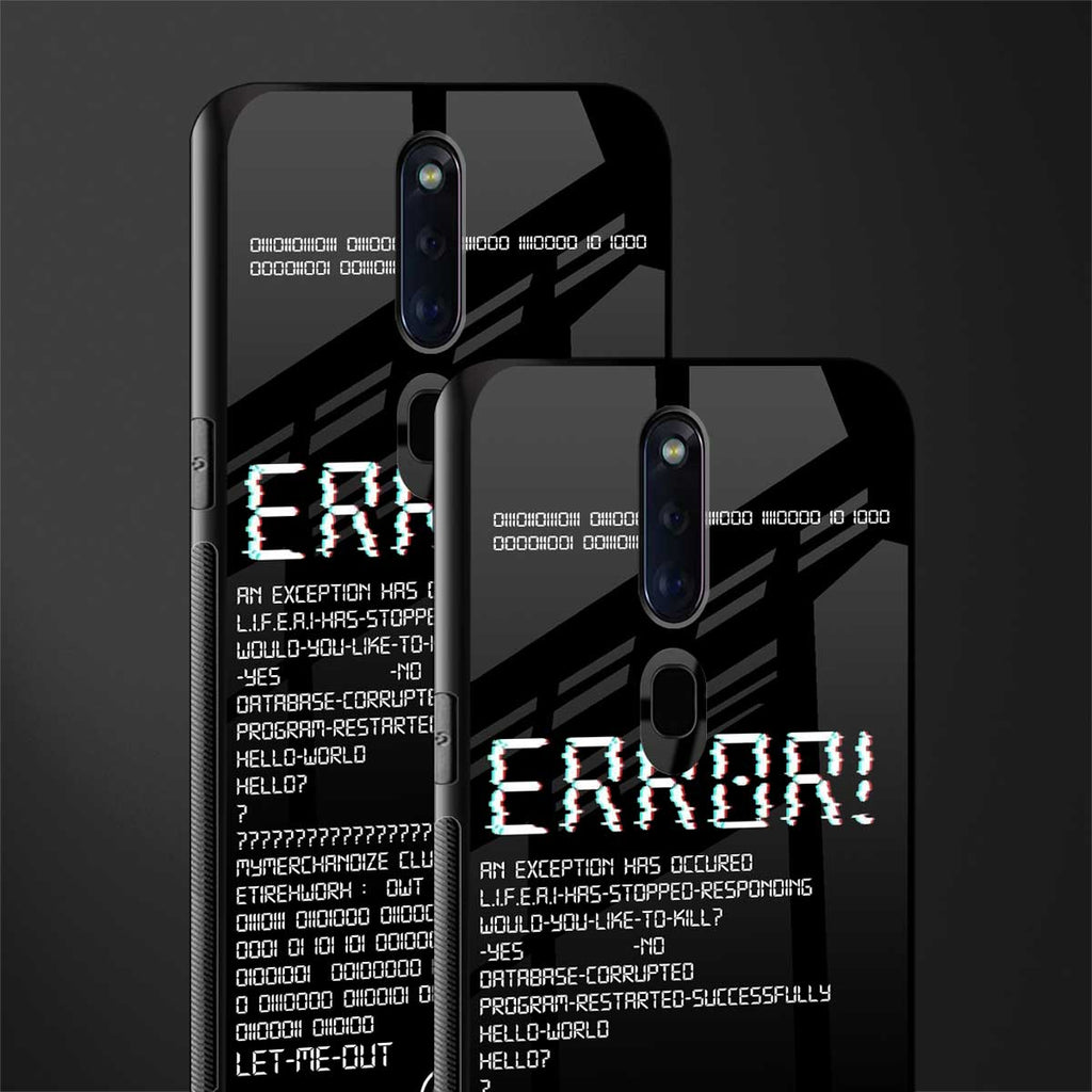error glass case for oppo f11 pro image-2