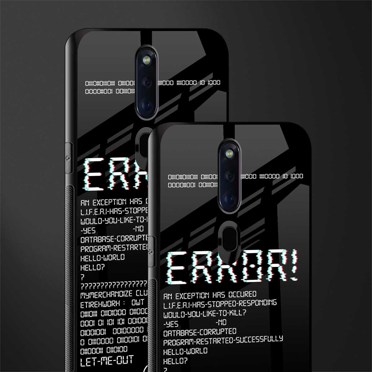 error glass case for oppo f11 pro image-2
