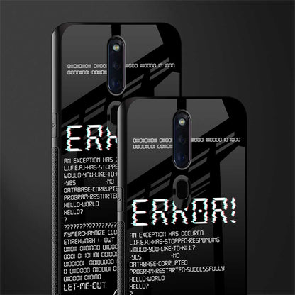 error glass case for oppo f11 pro image-2