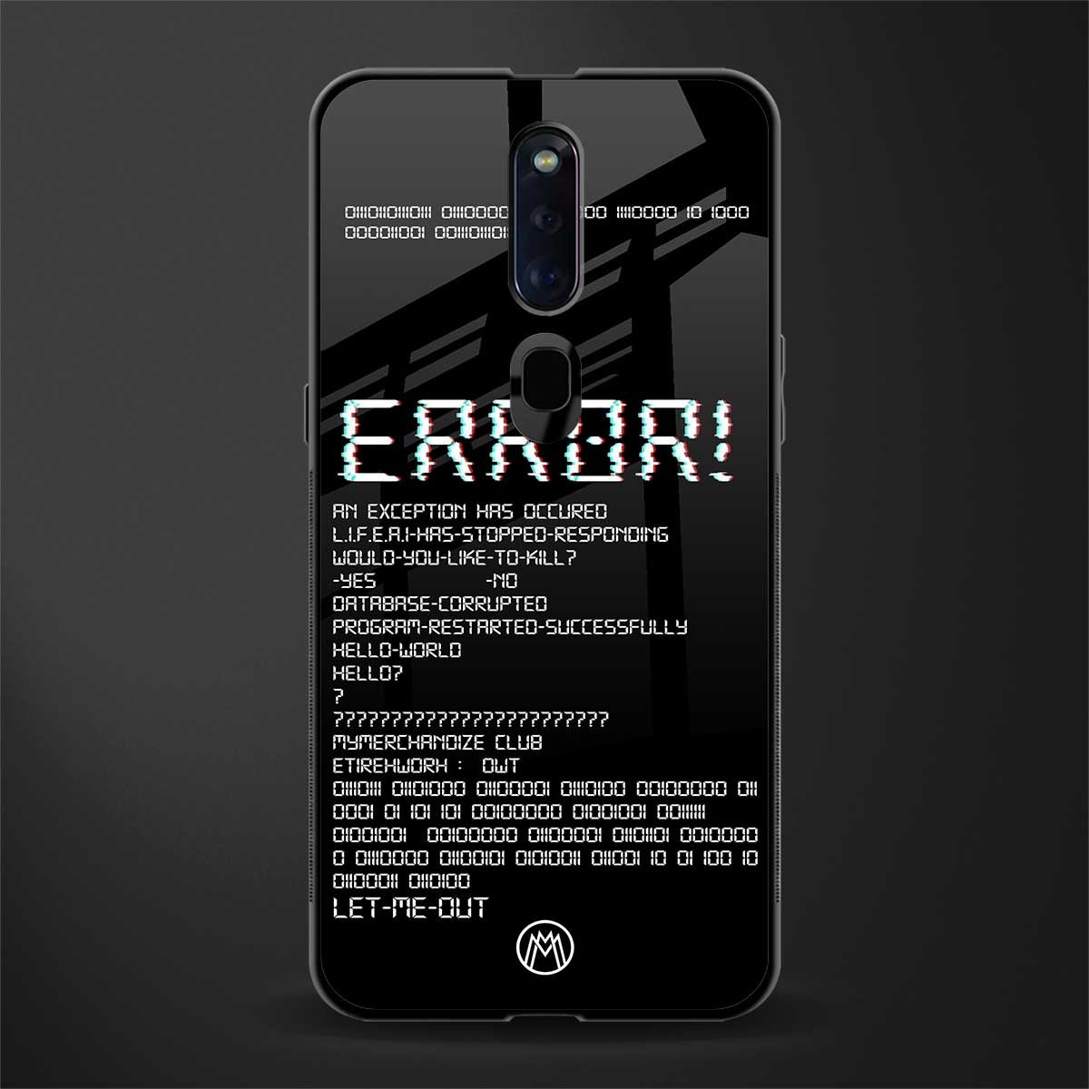 error glass case for oppo f11 pro image