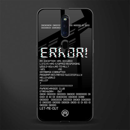 error glass case for oppo f11 pro image