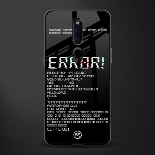 error glass case for oppo f11 pro image