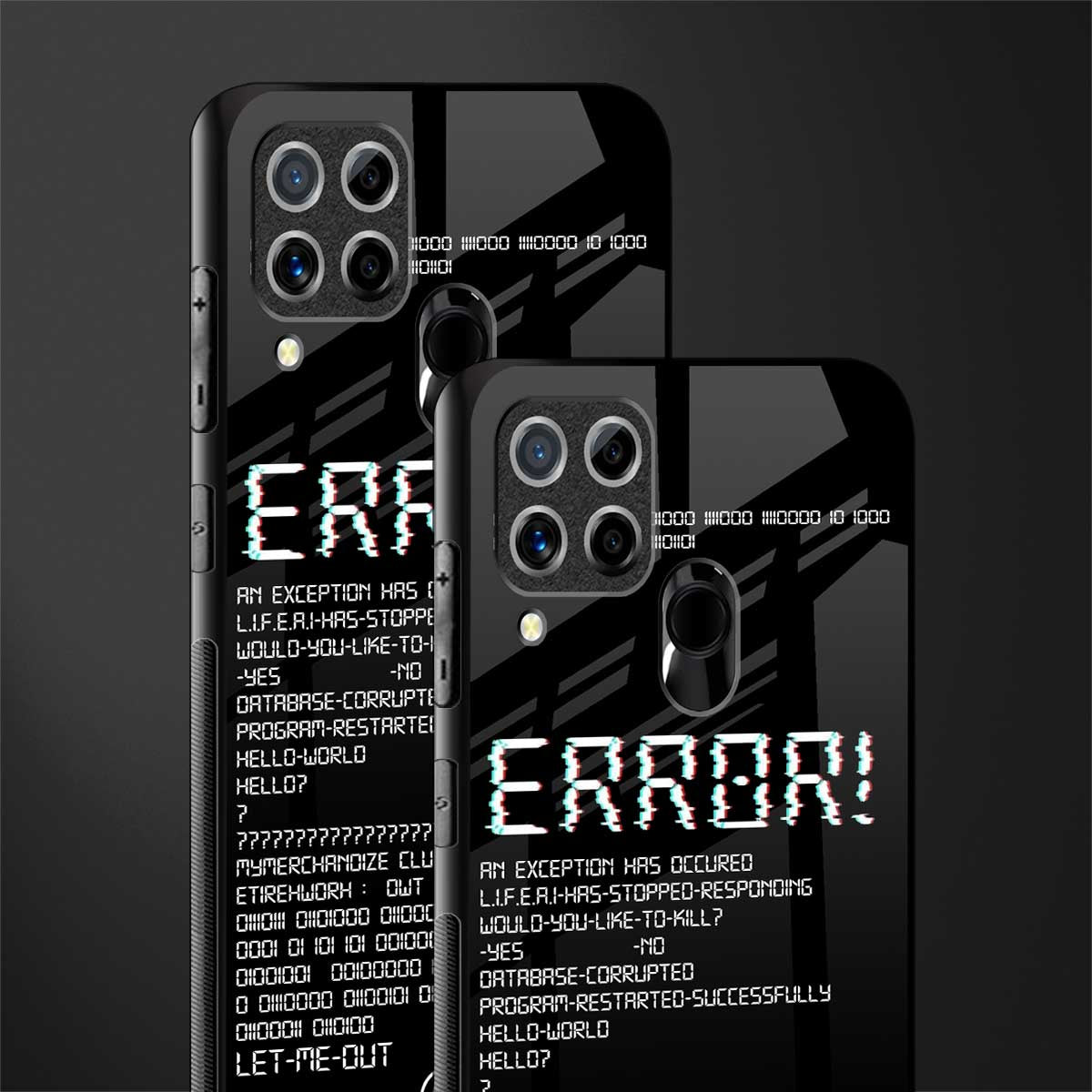 error glass case for realme c15 image-2