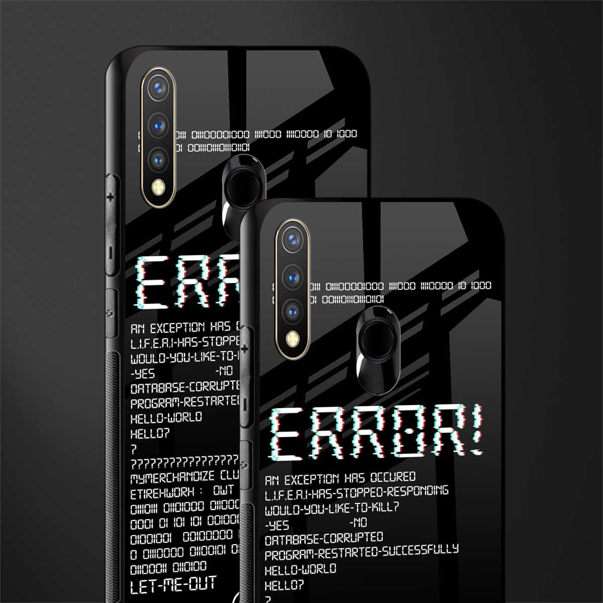 error glass case for vivo y19 image-2