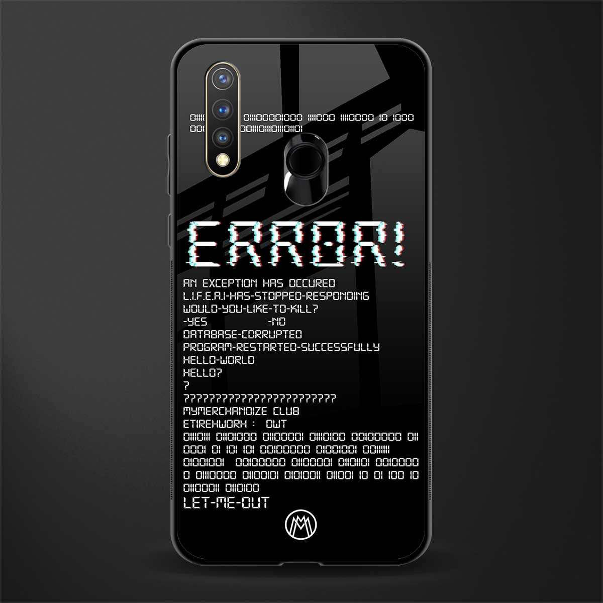 error glass case for vivo y19 image