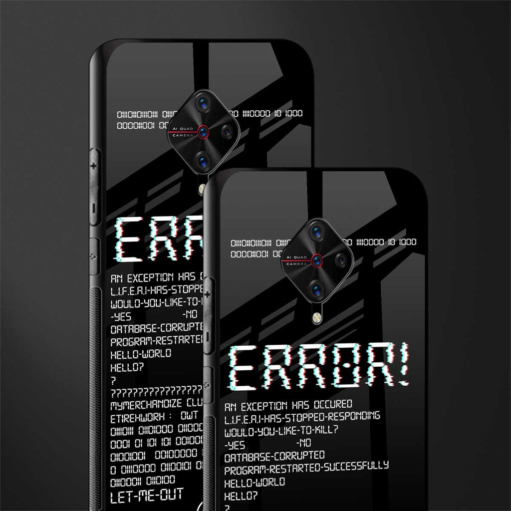 error glass case for vivo s1 pro image-2
