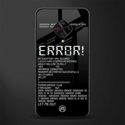error glass case for vivo s1 pro image