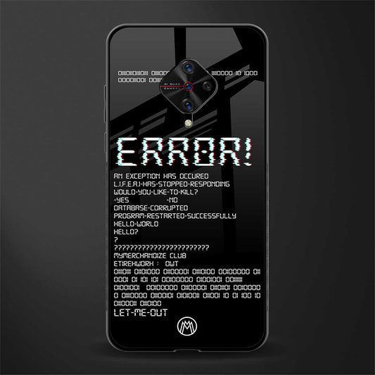 error glass case for vivo s1 pro image