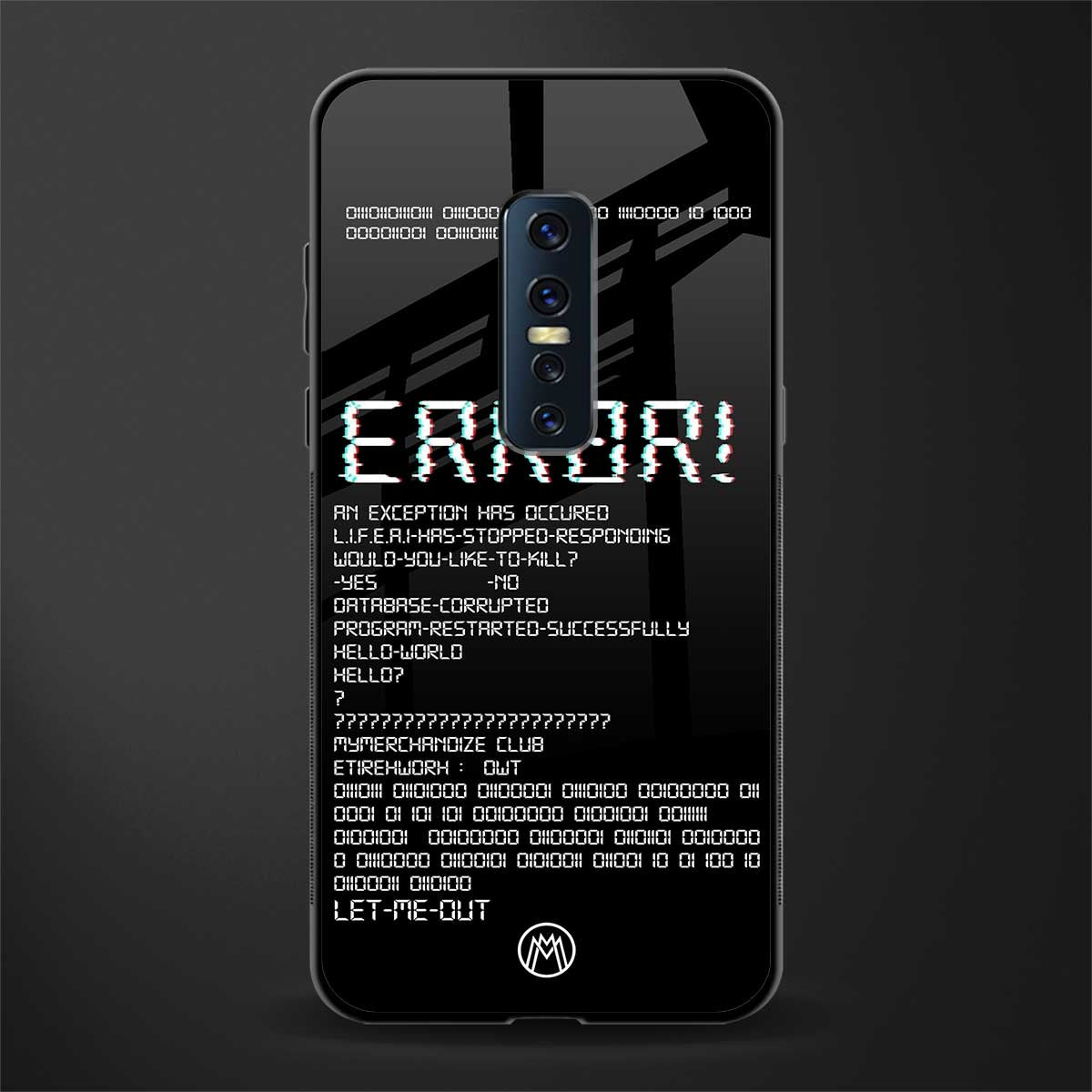 error glass case for vivo v17 pro image