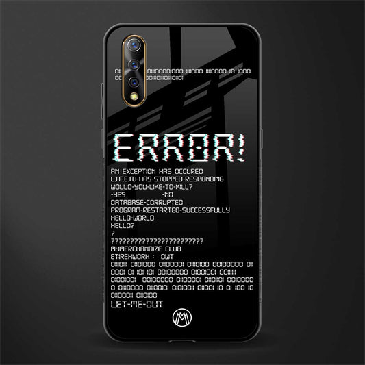 error glass case for vivo s1 image
