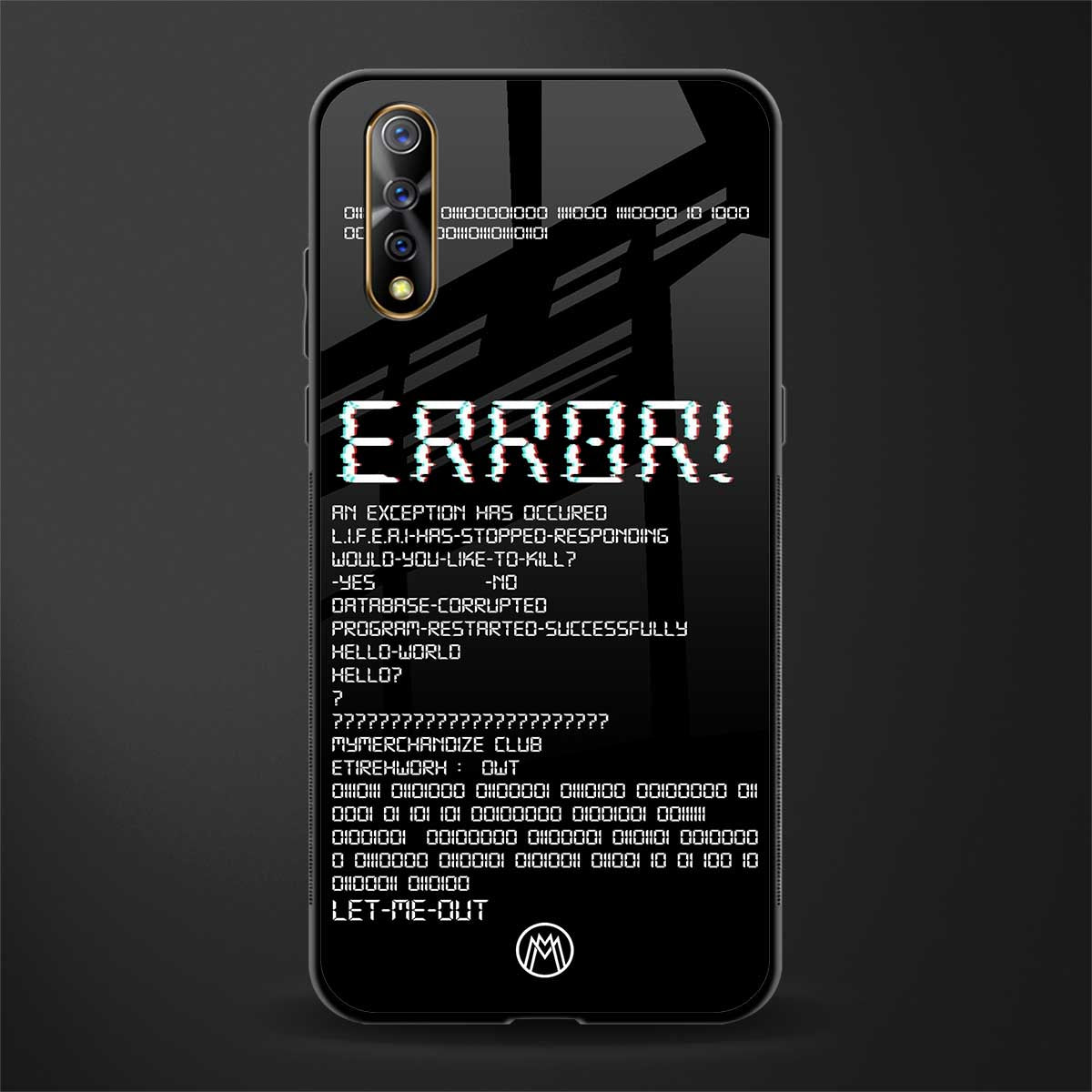 error glass case for vivo z1x image