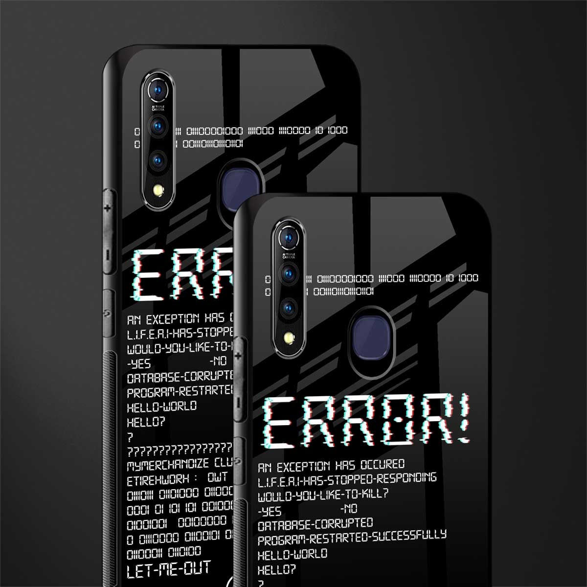 error glass case for vivo z1 pro image-2
