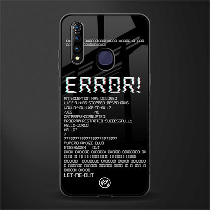 error glass case for vivo z1 pro image