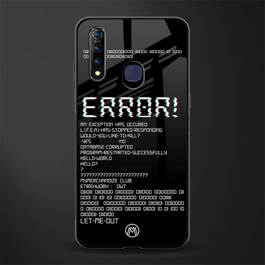 error glass case for vivo z1 pro image