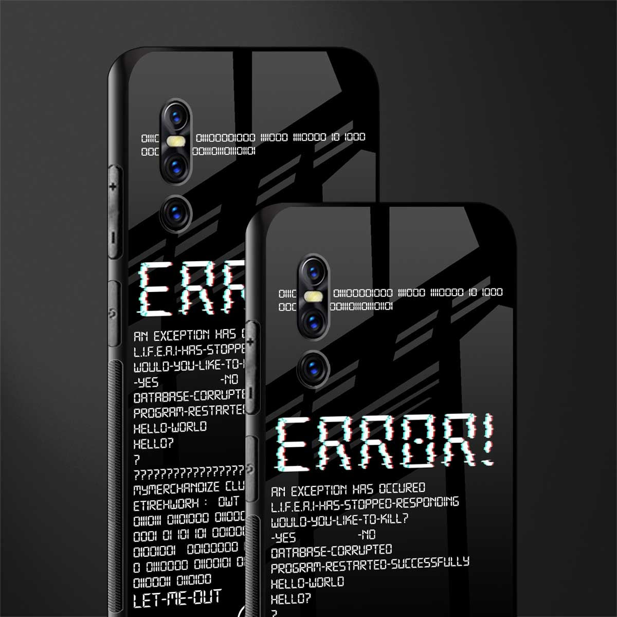 error glass case for vivo v15 pro image-2