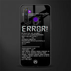 error glass case for realme 5 pro image