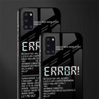 error glass case for samsung galaxy a31 image-2