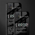 error glass case for samsung galaxy a51 image-2