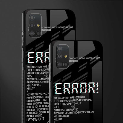 error glass case for samsung galaxy a51 image-2