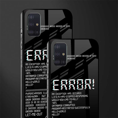 error glass case for samsung galaxy a71 image-2