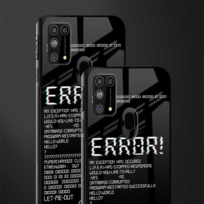 error glass case for samsung galaxy m31 image-2