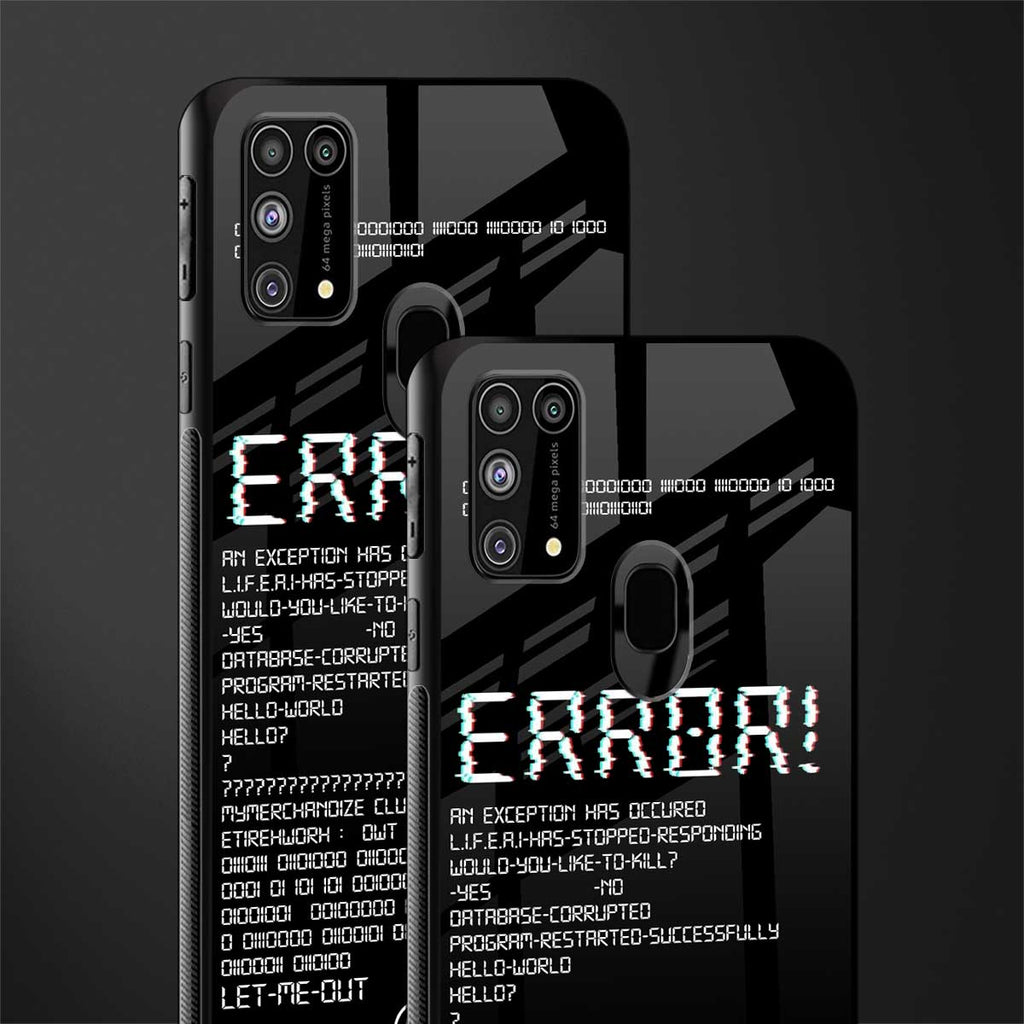 error glass case for samsung galaxy m31 prime edition image-2