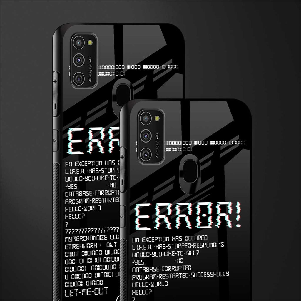 error glass case for samsung galaxy m30s image-2