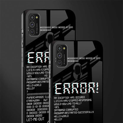 error glass case for samsung galaxy m21 image-2