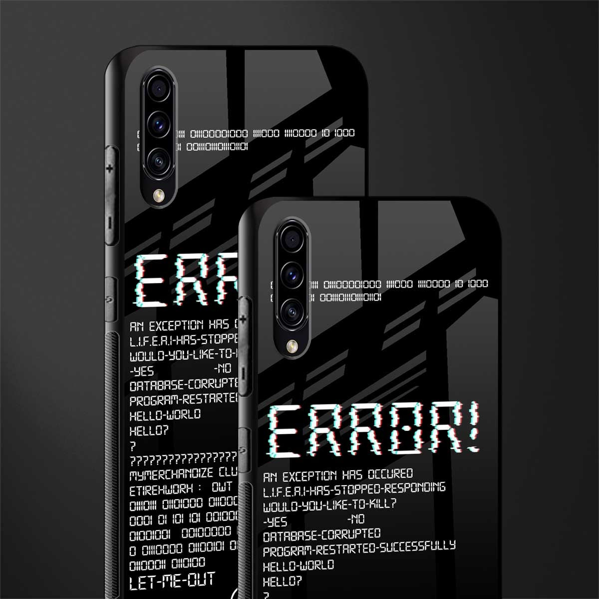 error glass case for samsung galaxy a50s image-2