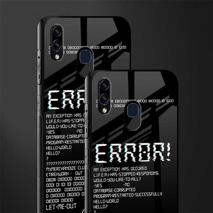 error glass case for samsung galaxy a20 image-2