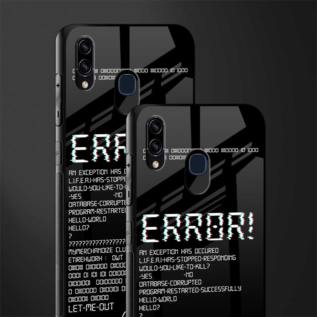error glass case for samsung galaxy m10s image-2