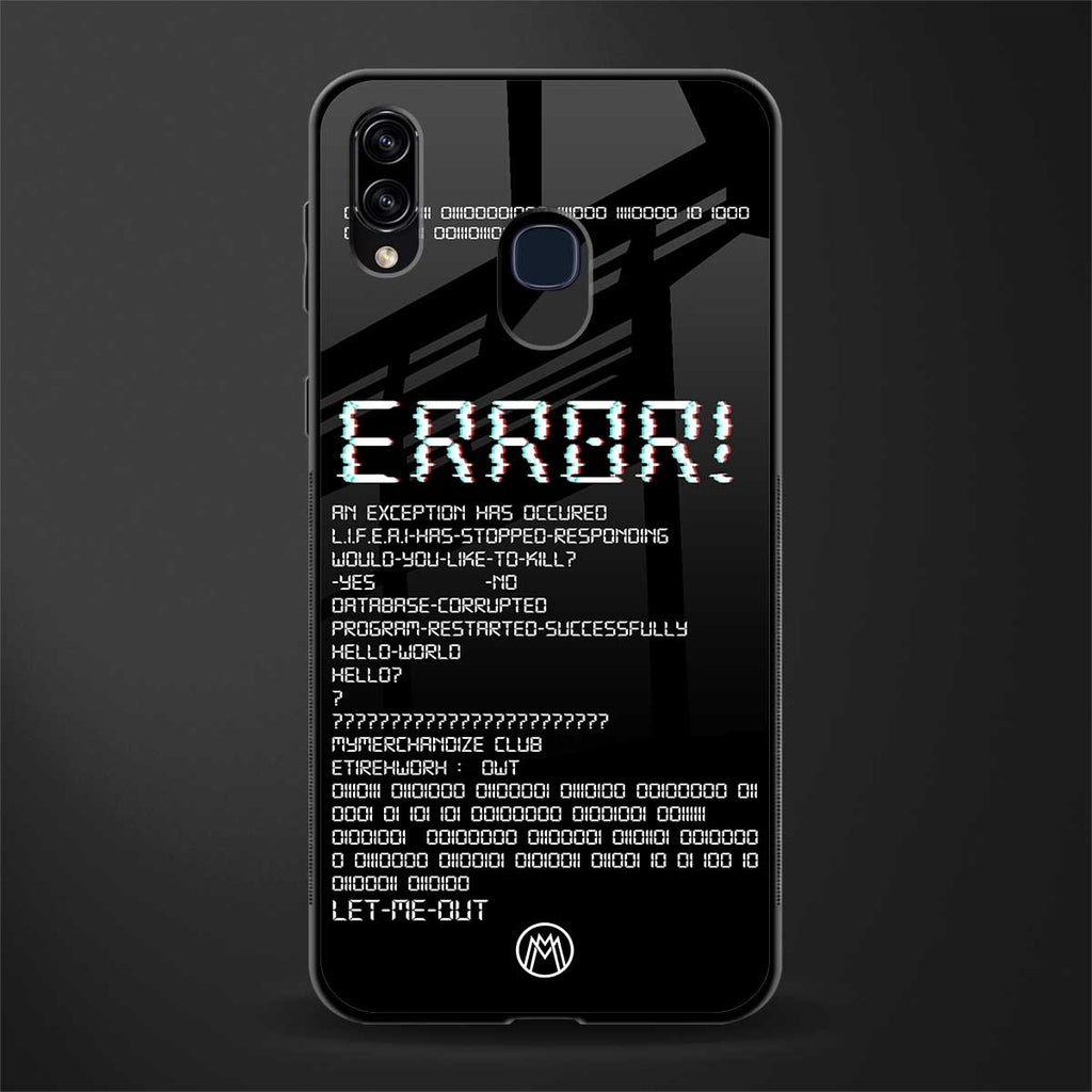 error glass case for samsung galaxy m10s image