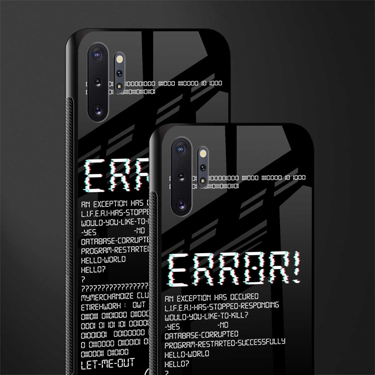 error glass case for samsung galaxy note 10 plus image-2