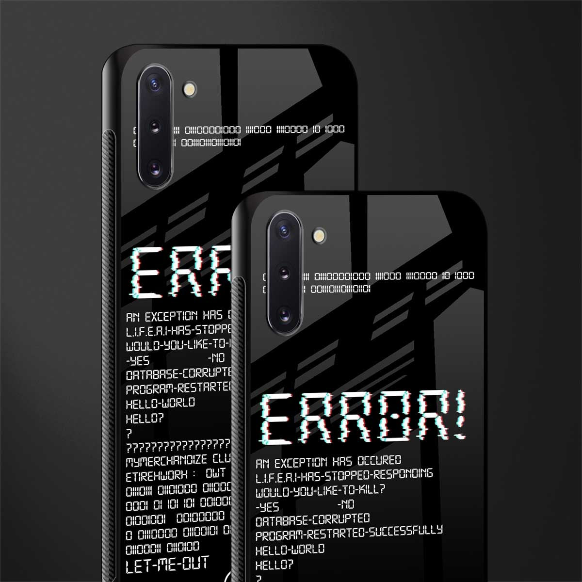 error glass case for samsung galaxy note 10 image-2