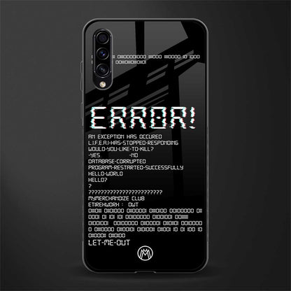 error glass case for samsung galaxy a70s image
